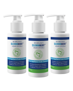 Dr. Berland's Cleanadent Liquid Crystals Oral Appliance Cleanser Travel Size 3pk