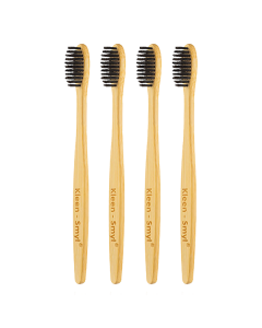 Kleen-Smyl Natural Bamboo Toothbrush 4pk